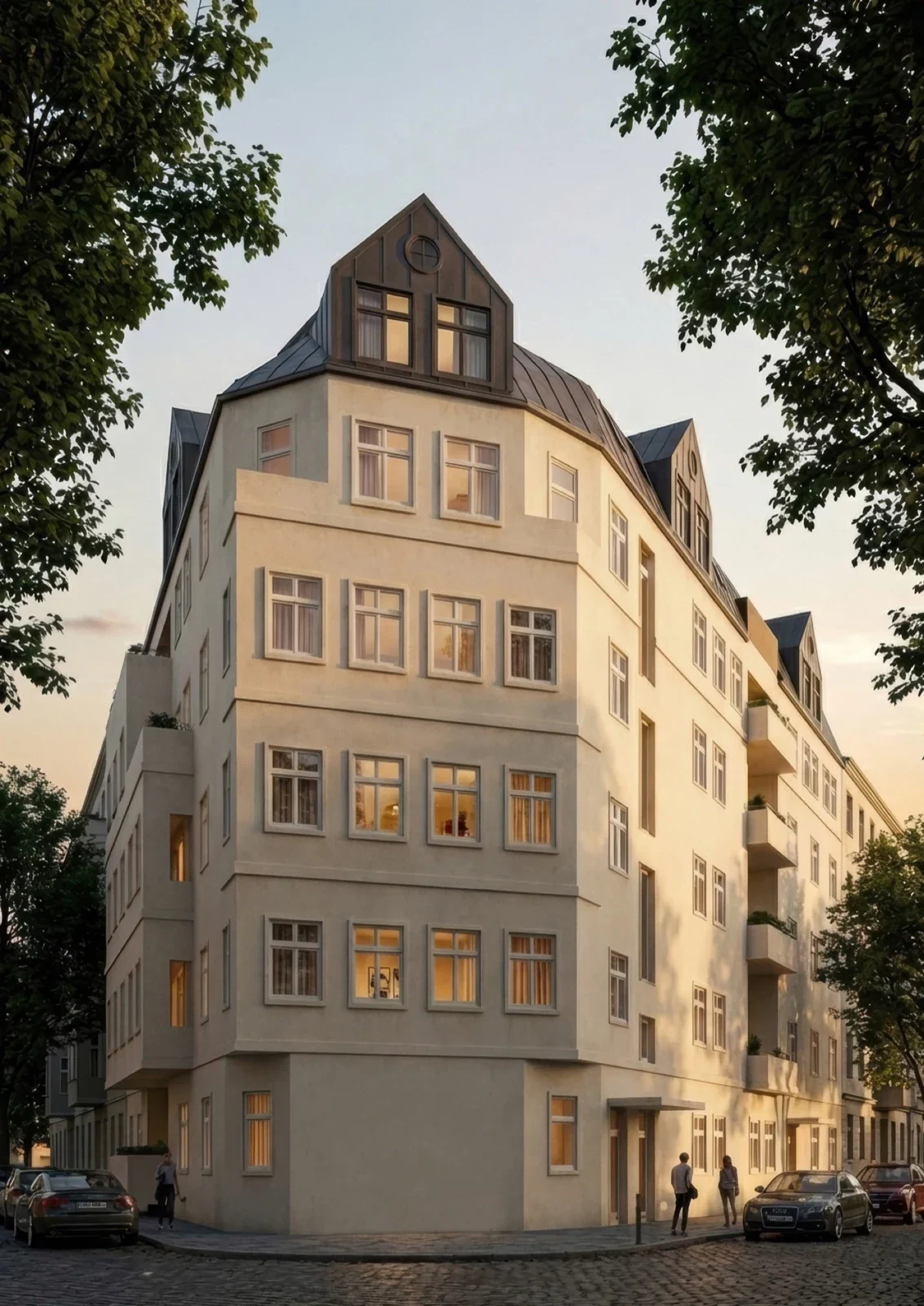 Rooftop-Residenz in der Joachim-Friedrich-Strasse bei Tag